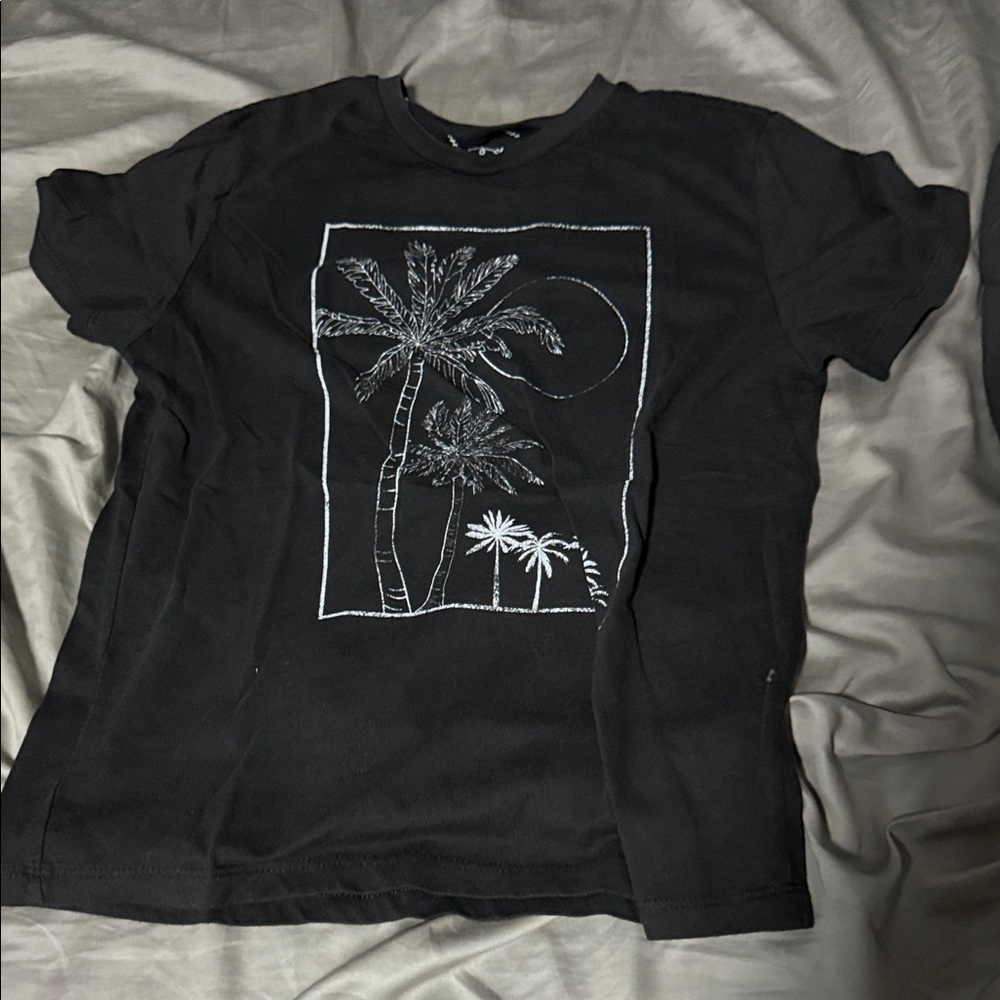 art class Black Palm Tree Graphic Tee